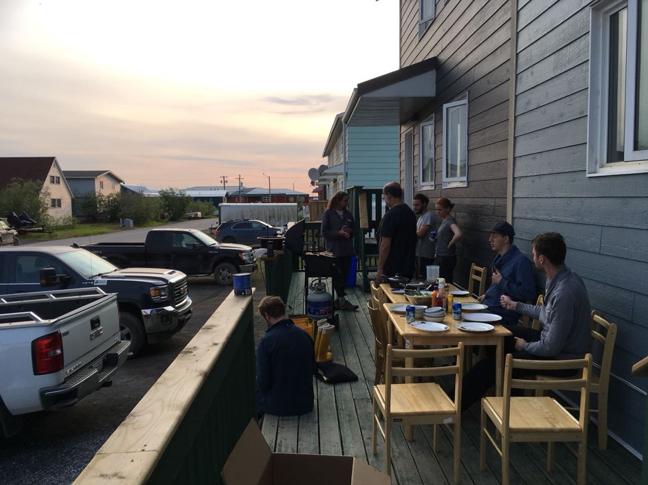 Evening BBQ at the ARI accommodations in Inuvik. ©Gonçalo Vieira Picture2 G.Vieira