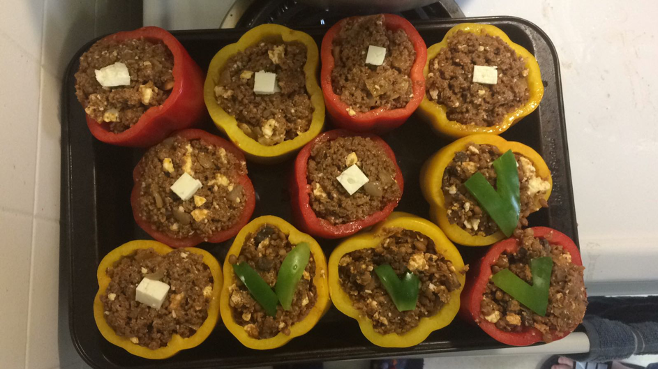 A Qikiqtaruk special, stuffed roasted peppers! ©Alison Beamish Picture5 A.Beamish