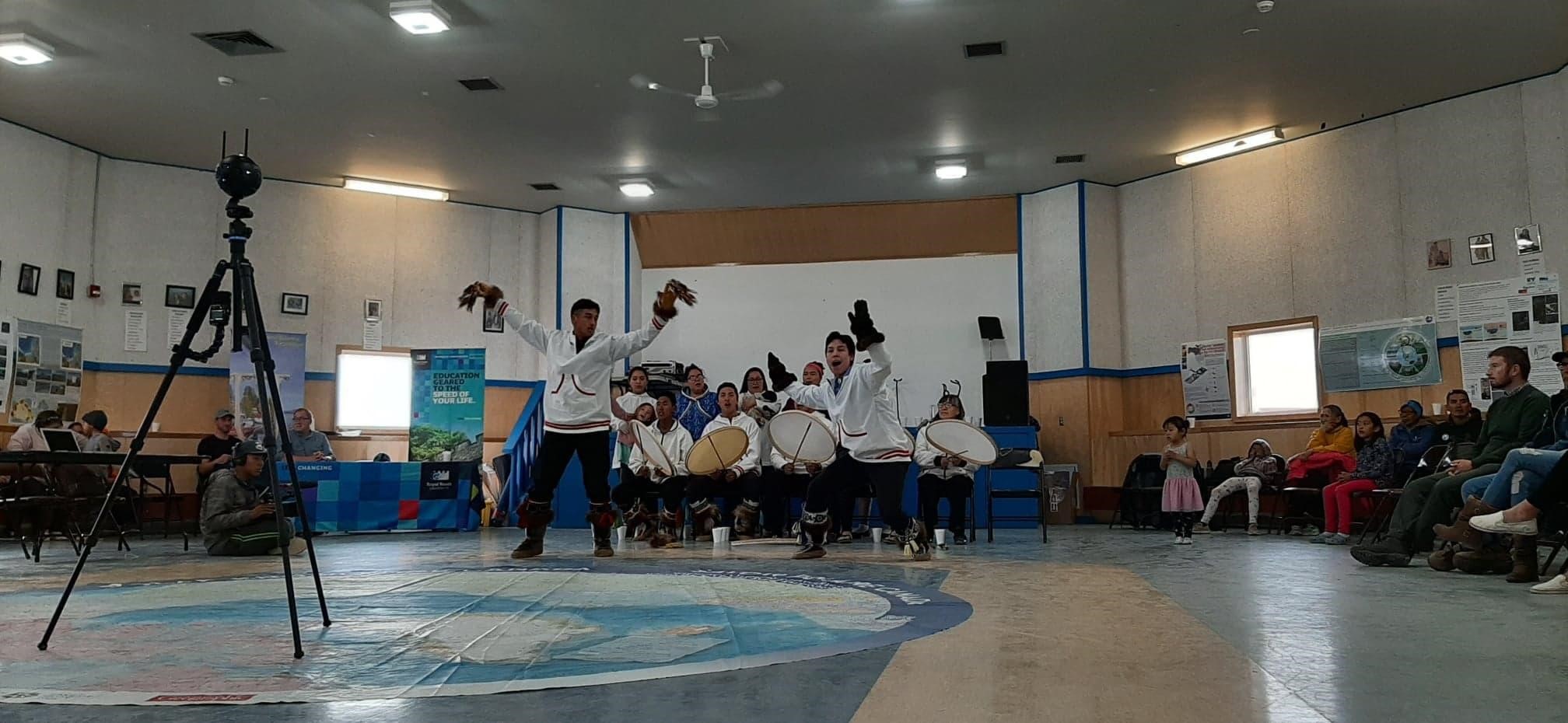 A performance of Siglitmiut Drummers and Dancers, August 1, 2019. ©Joannie Ferland. Takuvik2019 Picture10 6