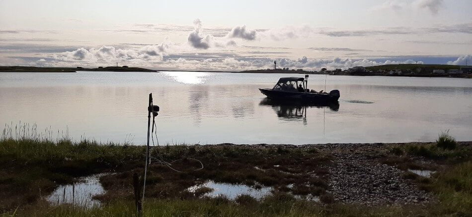 James’ boat at second departure, 10ham on August 2, 2019. ©Joannie Ferland Takuvik2019 Picture10 8