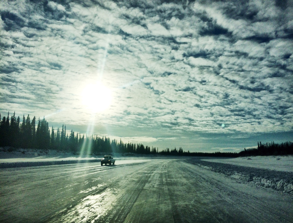The ice road between Inuvik and Aklavik, Northwest Territories, Canada, February 24, 2019. ©Martine Lizotte Takuvik2019 Picture2 11