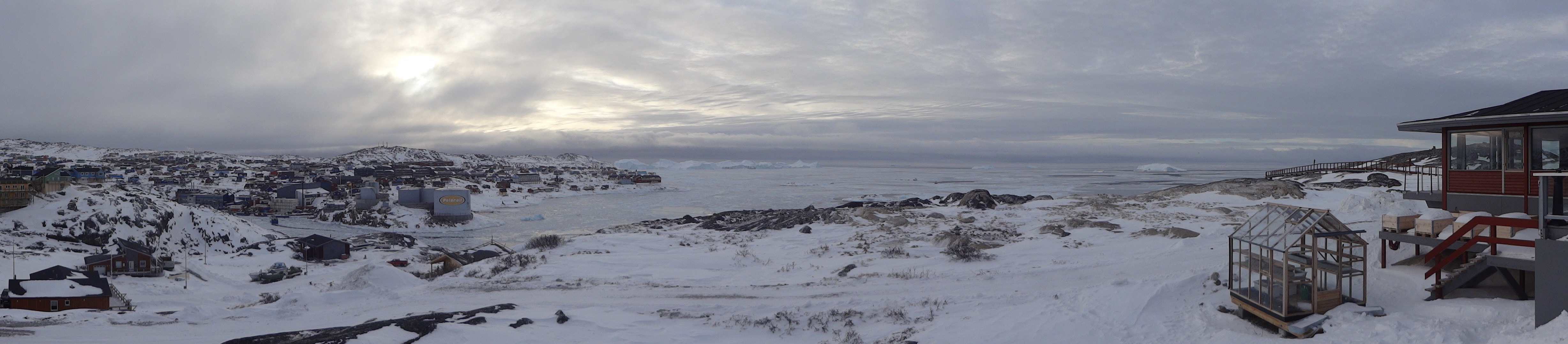 Ilulissat town in Greenland. ©Jon Haukur Ingimundarson Ilulissat spring 2019 Jon Haukur Ingimundarson Ilulissat town web