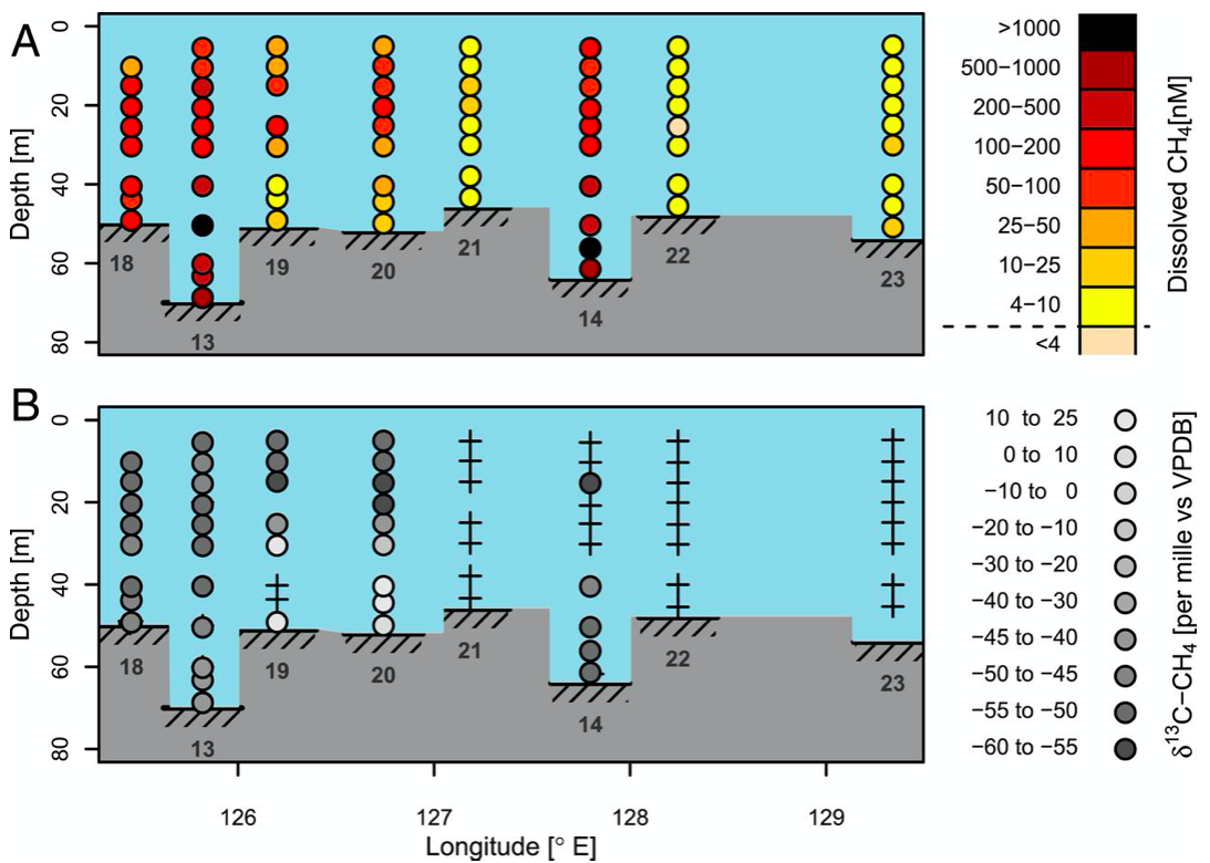 Source apportionment of methane escaping the subsea permafrost 3